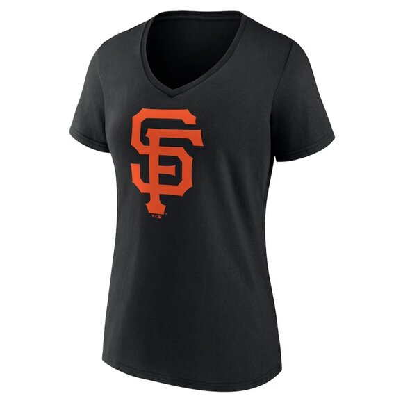 San Francisco Giants Fanatics Women's V-Neck T-Shirt - Picture 1 of 14